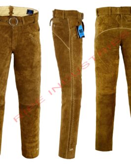 leather Light Brown Pant