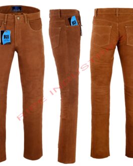 leather Light Brown cargo Pant